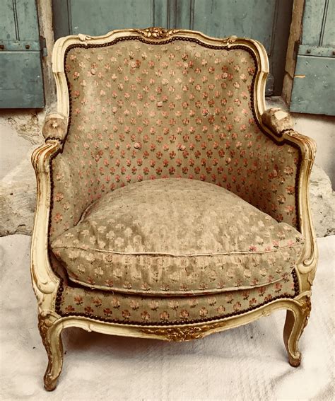 Pair French chairs - a charming pair of antique French boudoir chairs ...