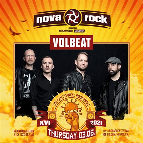 Wann und wo findet das nova rock festival statt? Volbeat | News | Nova Rock 2021