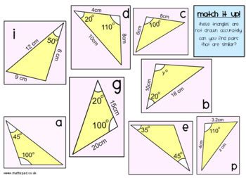 Results in similar triangles based on similarity criterion: Similar & Congruent Triangles Matching Activities & More ...