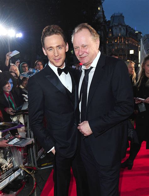 Stellan skarsgård is a talented swedish actor and he is very hot too! Tom Hiddleston and Stellan Skarsgard attend the World ...