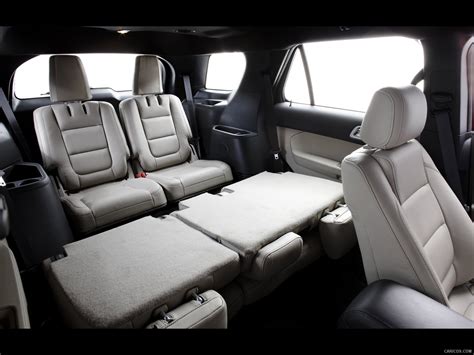 The 2015 ford explorer is a midsize crossover with a seating capacity of up to seven. Ford Explorer (2011) - Interior, Rear Seats | Wallpaper ...