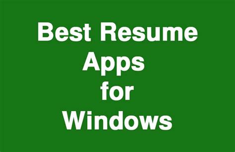 The right social media apps will save you time, help you create better content, and connect with the right audience. 5 Best Resume Builder Apps (Software) for Windows PC 2018