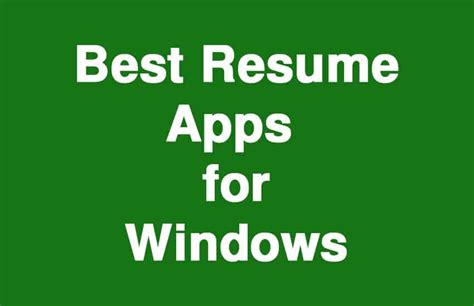 The interface has got different panels (tools, actions. 5 Best Resume Builder Apps (Software) for Windows PC 2018