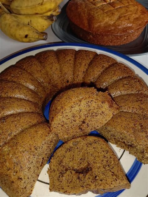 Kek pisang kukus untuk minum petang. Satu Adunan Boleh Bakar Atau Kukus, Resipi Kek Pisang ...