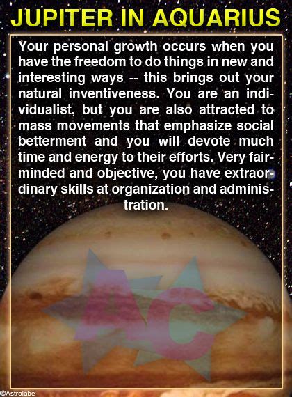 What does it have to do with me…? #Jupiter in #Aquarius - Sign up here to see more ...