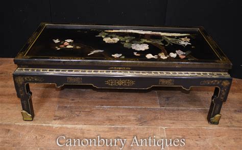 With the purchase of this coffee table, you. Antique Chinese Coffee Table - Black Lacquer 1920