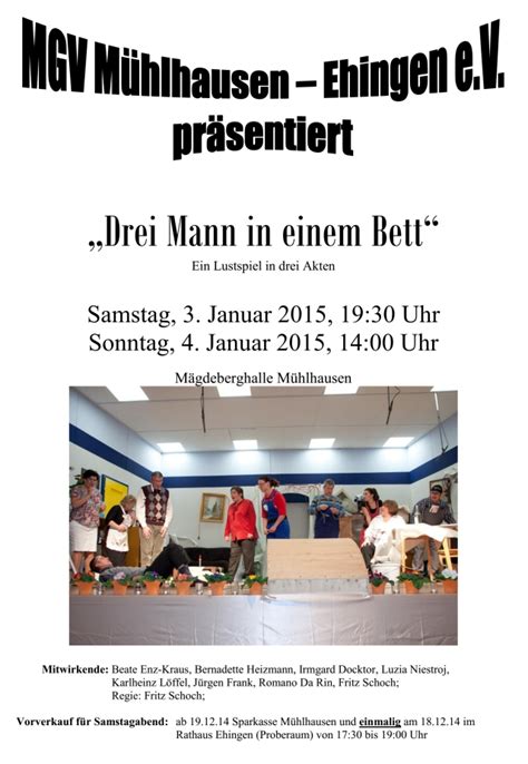 Eine zusammenfassung unserer besten drei in einem bett. Heck Theater