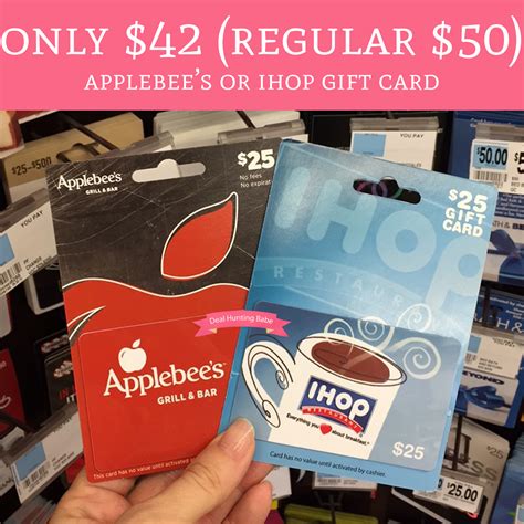 Find applebees gift card from a vast selection of gift certificates. Only $42 (Regular $50) Applebee's or Ihop Gift Card @ Rite ...
