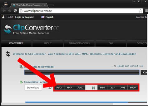 Select .mp3 in the format field. How To Use Clip Converter to download videos - zzzFree