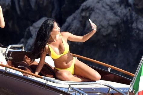 Naughty office, mr wylde calls. Nicole Scherzinger sizzles in skimpy yellow bikini selfie ...