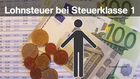 #lohnsteuer eingangssteuersatz auf 20% gesenkt. Lohnsteuer-bei-steuerklasse-1-Lohnsteuerabzüge(L) - IMACC