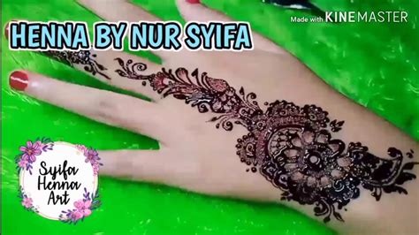 Kumpulan desain henna pengantin, for fun, tangan & kaki mahendi india, cara membuat & menghapus henna. Henna untuk pemula||by Nur Syifa - YouTube