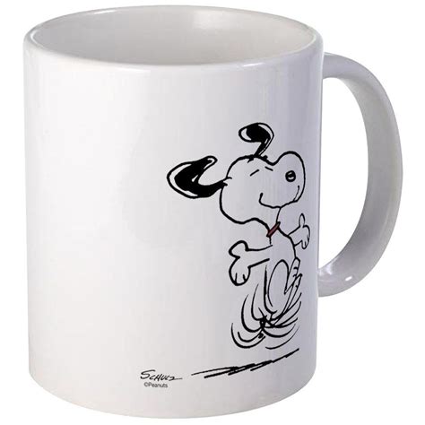 The marble texture is unique as described and it's big enough for daily use. CafePress Snoopy Dancing Dog Mug Unique Coffee Mug Coffee ...