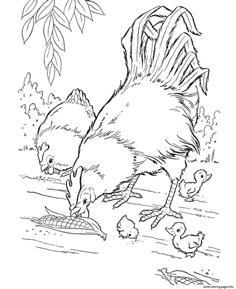 Rooster crowing in farm animal coloring page to color, print and download for free along with bunch of favorite farm animal coloring page for kids. Realistic Hen And Rooster Farm Animal S7cc5 Coloring Pages ...