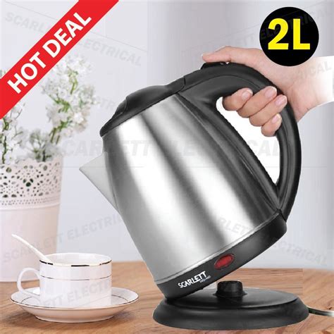 Water boiler atau mesin pemanas air minum digunakan untuk membuat hidangan minuman instant seperti membuat kopi, teh, coklat, susu dan aneka hidangan minuman lainnya. Teko Listrik 2Liter Pemanas Air Scarlett SC-20A Electric ...