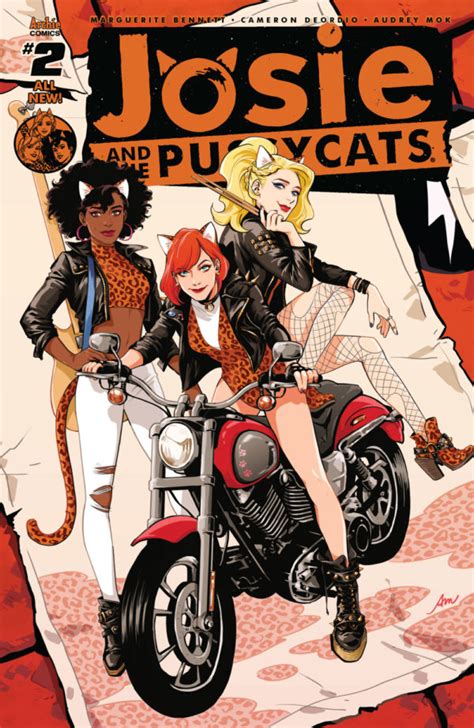 Two hot girls meet for the wrestling match. JOSIE AND THE PUSSYCATS #2 preview - First Comics News