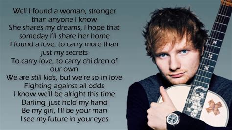 Ed Sheeran - Perfect ( Lyrics ) - YouTube