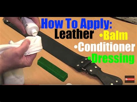 For this recipe, i decided to leave out any essential oils as i am not sure how they will affect my leather. How to Apply Leather Balm, Conditioner, and Dressing to a ...