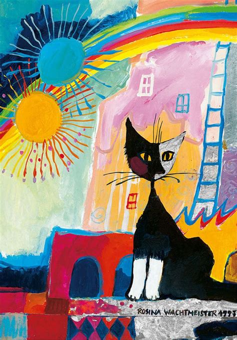 Nous les français, nous tous, car tu es une enfant. "Serafino" par Rosina Wachtmeister (With images) | Cat art, Cat jigsaw puzzle, Cat colors