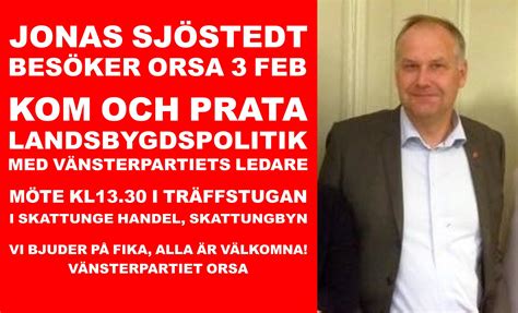 På partiets valsedlar anges partibeteckningen vänsterpartiet. Träffa Jonas Sjöstedt, vår partiledare! | Välkommen till ...