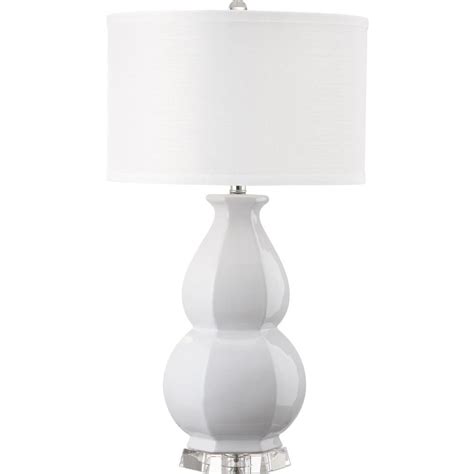 Pick the perfect shade for your table or floor lamp base by matching the scale and style. Safavieh Juniper 30.25 in. White Table Lamp with White Shade-LIT4245C - The Home Depot
