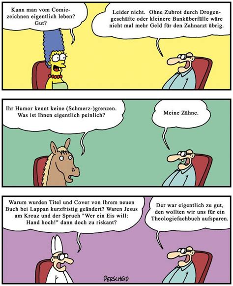 Perscheids cartoons, die oft alltagssituationen durch den kakao ziehen, sich aber auch immer wieder gegen rassismus. 20 Jahre "Abgründe": Martin Perscheid feiert Jubiläum | WEB.DE