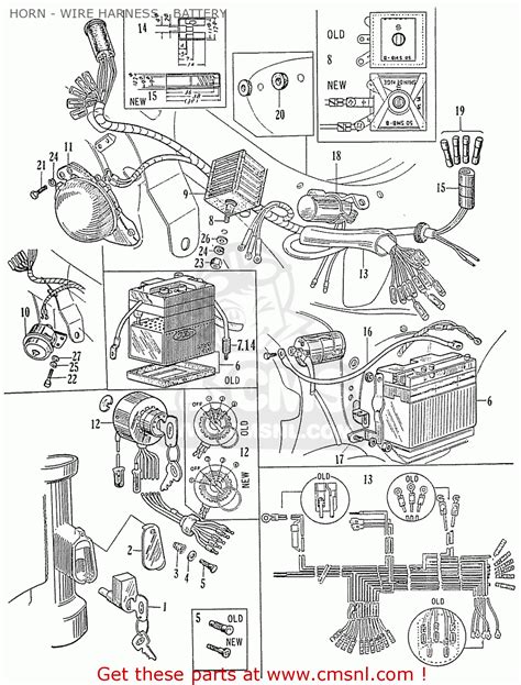 Honda motorcycle wiring diagrams (13). Honda C70 C71 CS71 1958 1959 1960 DREAM GENERAL EXPORT ...