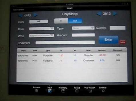 Once the items are entered, they will be found easily via searching. Demonstration of Inventory S App for iPad - YouTube