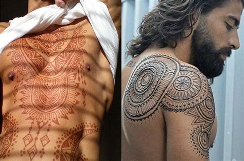 Collection by cool tattoo ideas. Men Are Wearing Body Henna Because GOD'S GENEROSITY KNOWS ...