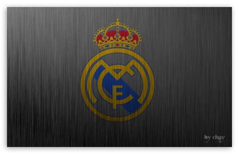 4k ultra hd wallpaper | background image. Real Madrid Metal Logo 4K HD Desktop Wallpaper for ...