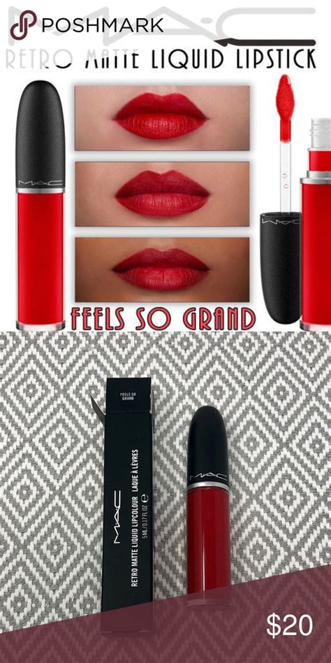 Mac cosmetics matte lipstick velvet teddy.1oz/3g full size brand new in box. MAC Retro Matte Liquid Lipcolour - Feels So Grand NWT ...