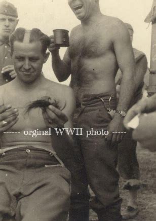 Americans unknowingly labled the wehrmacht as nazis. Wehrmacht field haircut turned into a joke. : wwiipics