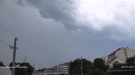 Es ist mit gewittern zu rechnen. Gewitter in Wien 09-07-2017 Vienna thunderstorm timelapse ...