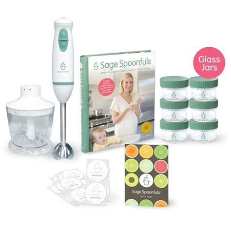 The sage spoonfuls baby food system can puree a month's worth of fresh, natural, and nutritious, baby food in just seconds. Sage Spoonfuls Glass Homemade Essentials Package #Giveaway ...
