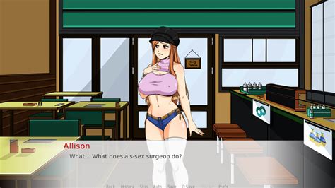 Busty blonde trainer and shy trainee. Dr. Yuuko's Sex Training - Visual Novel Sex Game | Nutaku