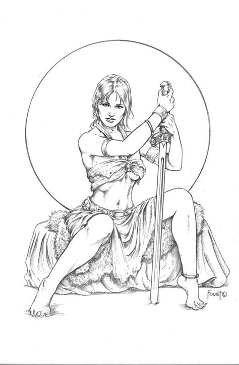Páginas para imprimir y colorear gratis de una gran variedad de temas,. Sword Maiden | Dibujos, Dragones, Guerreros