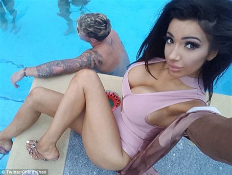 Busty ariel showing her red lingerie. CBB's Chloe Khan shows off curves in racy red lingerie and ...