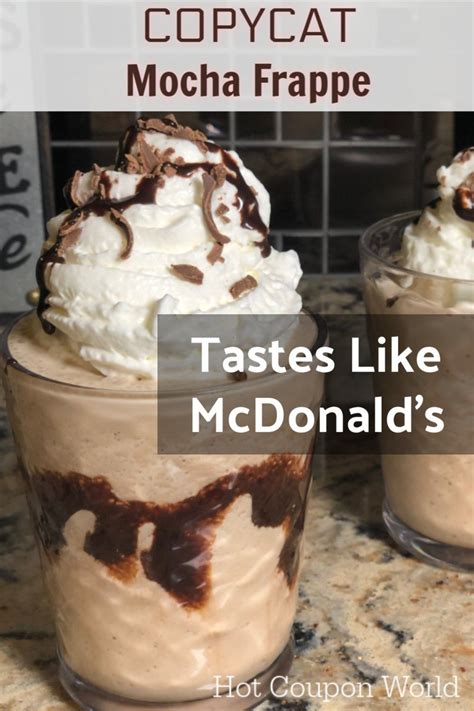 Mcdonald's has a bad reputation, but it's not all bad. Copycat Mocha Frappe Recipe (Copycat McDonald's Frappe ...