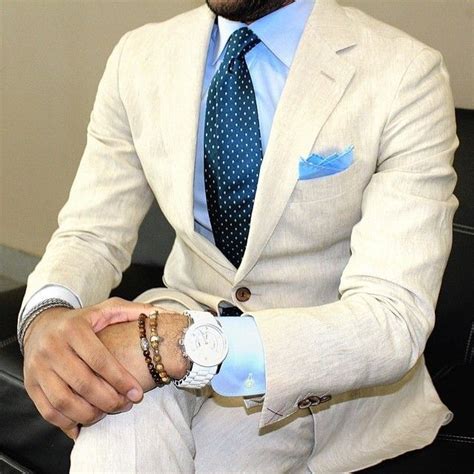 All white linen suits are just the thing to wear if you're going to or are going to be in a beach wedding. White linen suit | Elegants in 2019 | Linen suits for men ...