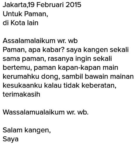 Terima kasih atas pelajarannya selama satu setengah tahun ini. Contoh Surat Biasa Singkat