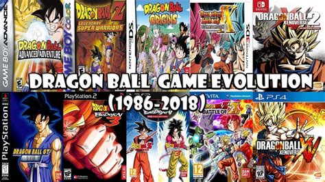 It began as a manga that was serialized in weekly shonen jump from 1984 to 1995 the manga was soon adapted into one of the most popular anime productions ever made, starting in 1986 and ending in 1997. Dragon Ball Games Evolution 1986-2018 - YouTube
