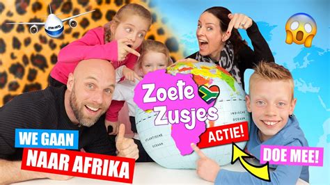 De zoete zusjes en hun broer bram gaan op vakantie! DE GROTE AFRIKA FAMILIE QUIZ!!! We Gaan Naar Afrika ♥ ...