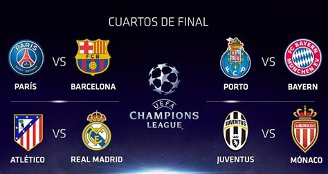 Consulte todos los partidos de cuartos de final de la copa davis de tenis. Cuartos Champions League 2015. Partidos de ida - Liga ...