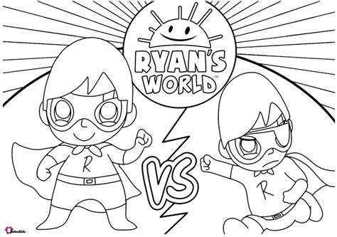326x709 ryan sumo sumozski coloring pages. free download ryan's world coloring page for kids ...