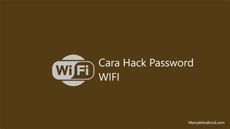 Check spelling or type a new query. √ 6+ Cara Membobol Password Wifi Lewat HP Android, CMD Dan ...