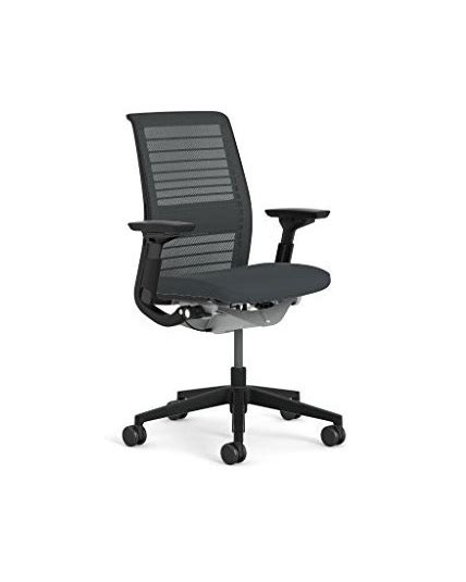 Rated 4.93 out of 5. Steelcase Think Chair, 3D Knit Back, Adjustable Arms, Lumbar Support (V2) - Office Chair @ Work