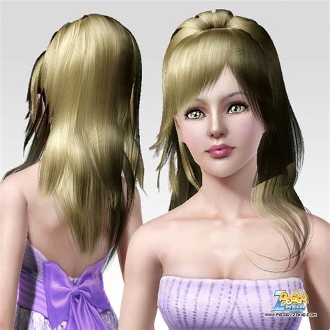 Short faux hawk viking hairstyles. Teased haircut ID 158 by Peggy Zone - Sims 3 Hairs