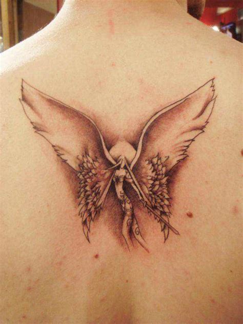 The painting depicts the fallen angel, inspired by john milton's paradise lost. 155 Charming Angel Tattoos - Most Popular Designs of 2020 ...
