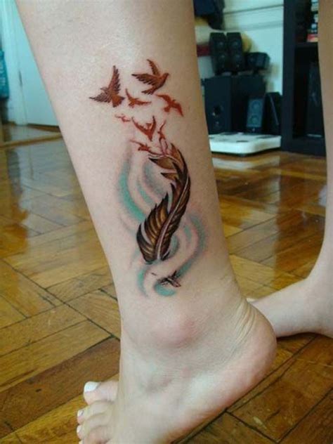 Kızlar için bir kuş ayak bileği dövmesi aslında harika bir fikir! Kadın Ayak Bileği Dövmeleri / Woman Ankle Tattoos ...