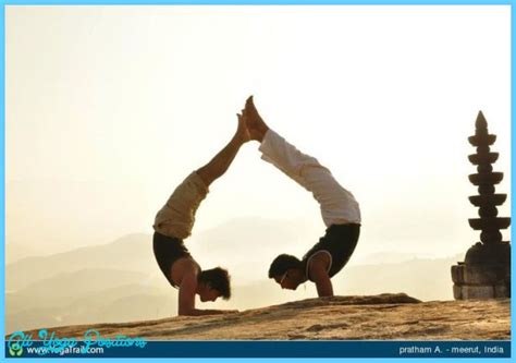 Kids must start by standing up straight and tall. Yoga poses couple - AllYogaPositions.com